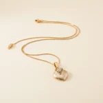 Modern Necklace with Heart