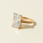 Modern Ring with Crystal